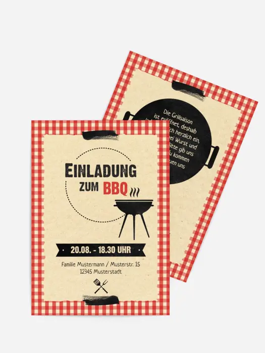 Sommerfest Einladung BBQ