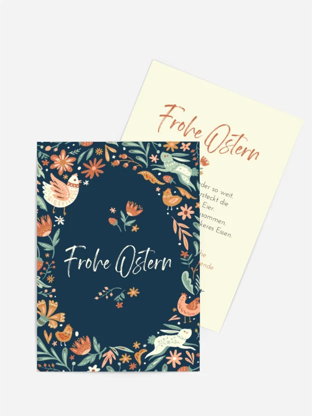 Osterkarte Osterschmuck