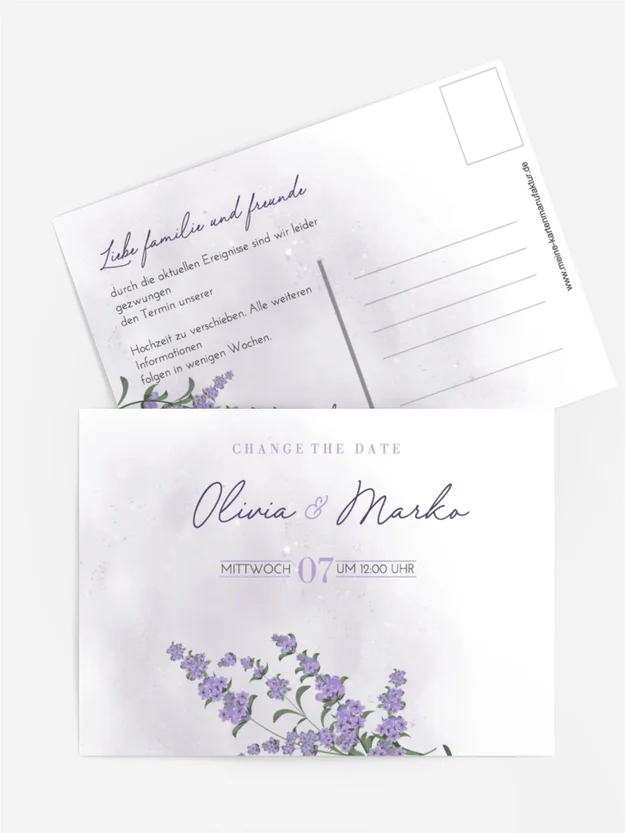 Change the Date lila Schatten