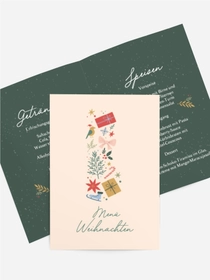 Menükarte Weihnachten Menükarte Weihnachten