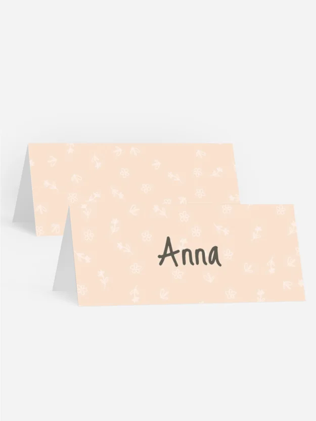 Tischkarte Geburtstag abstraktes Pony