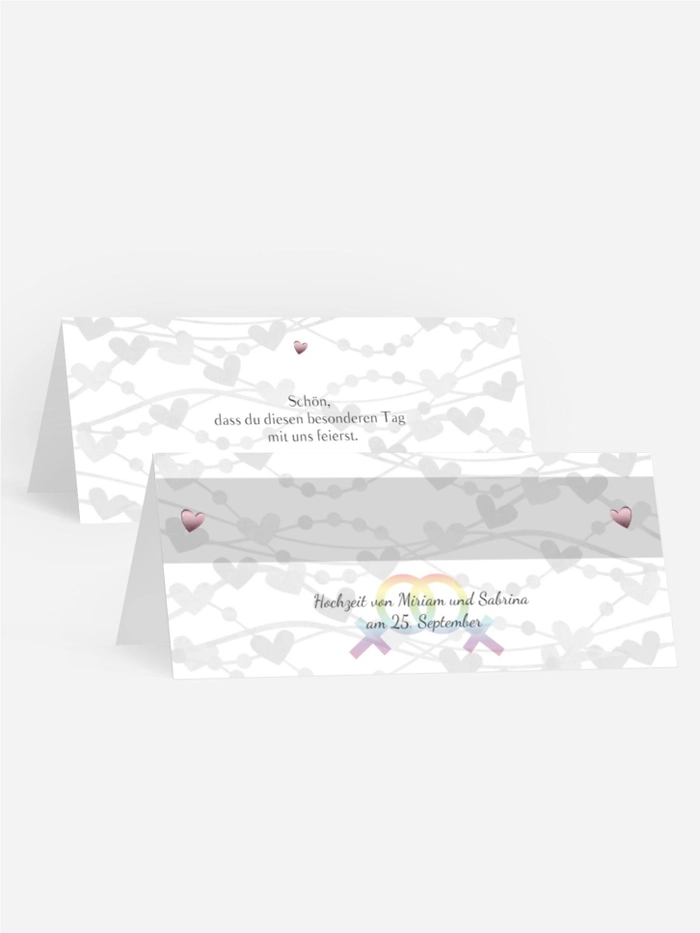 Tischkarte Im Zeichen der Liebe - Frauen