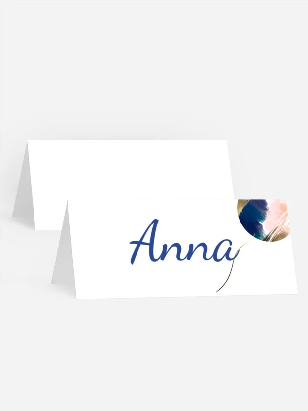 Tischkarte Geburtstag Abstrakter Ballon