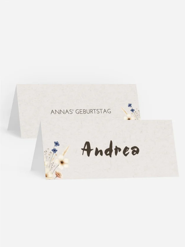 Tischkarte Geburtstag Meine Blumen Tischkarte Geburtstag Meine Blumen