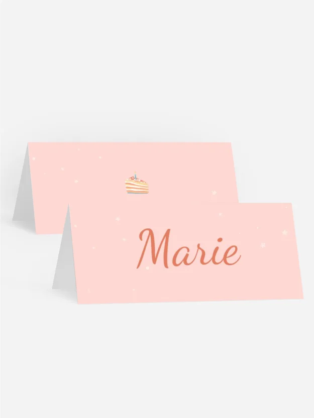 Tischkarte Geburtstag  Lustiges pig