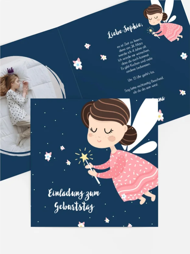 Geburtstagseinladung Feenzauber