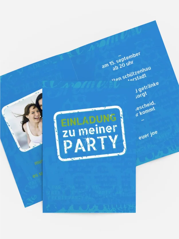 Einladungskarte Geburtstag Party Foto