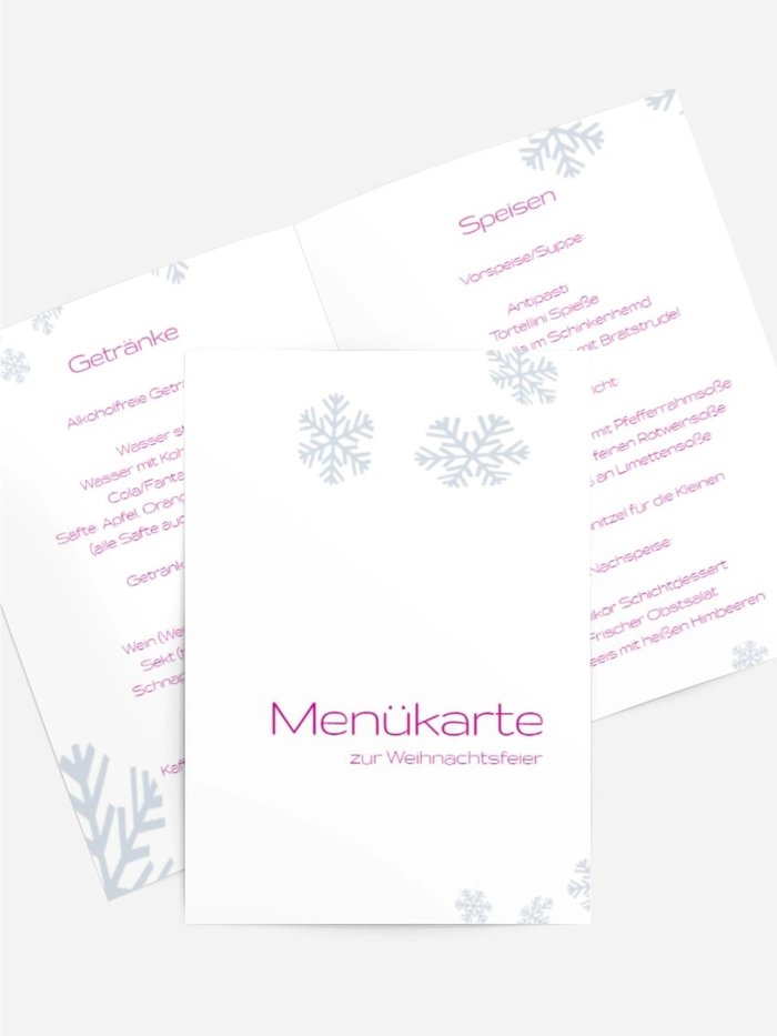 Menükarte Weihnachten Schneesturm Menükarte Weihnachten Schneesturm