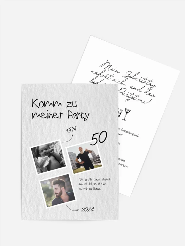 Geburtstagseinladung Fotoumschlag Geburtstagseinladung Fotoumschlag
