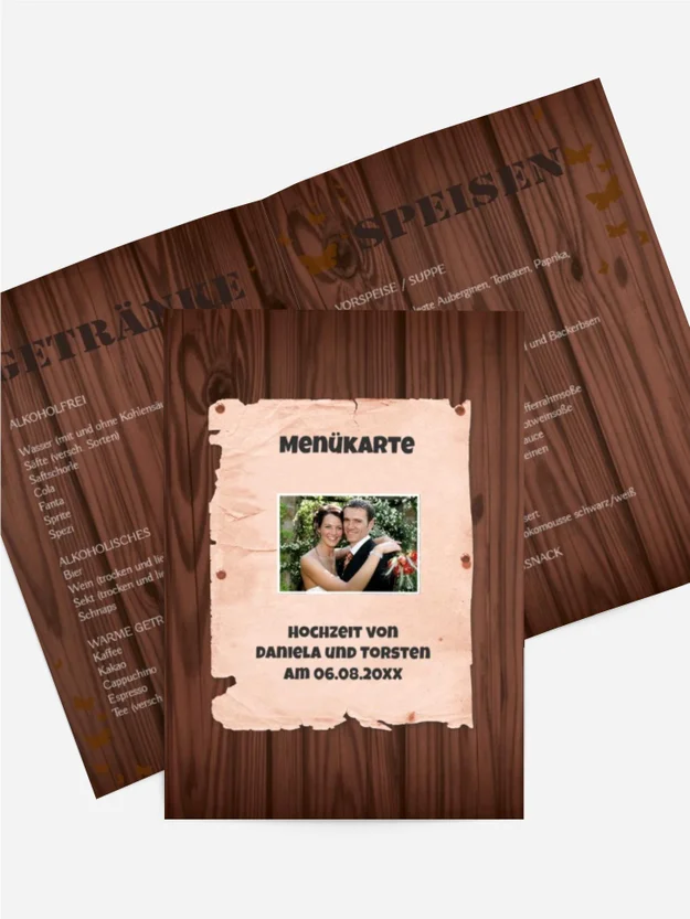 Menükarte Steckbrief