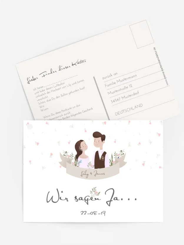 Ballonflugkarte Pastorale