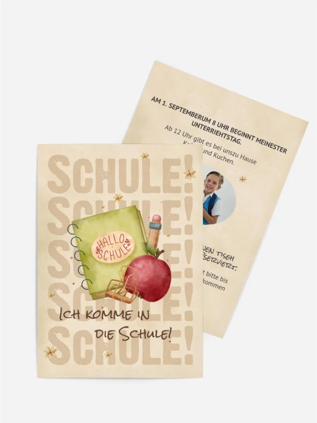Einladungskarte Einschulung Schuljournal Einladungskarte Einschulung Schuljournal