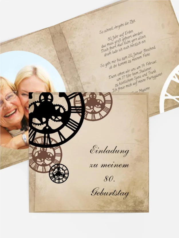 Einladung zum Geburtstag Schöne Zeit Foto 80