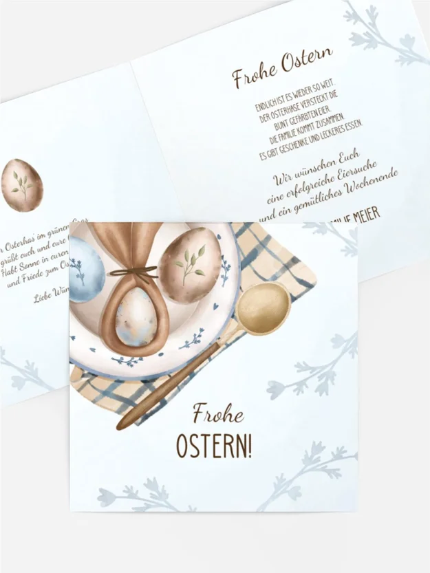 Osterkarte Ostermuster