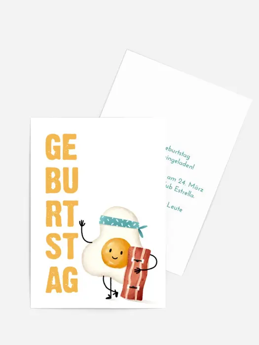 Geburtstagseinladung Frühstück zum Geburtstag