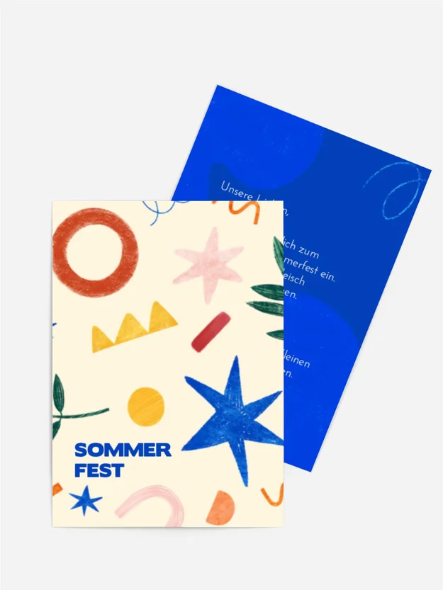 Sommerfest Einladung Sommermuster