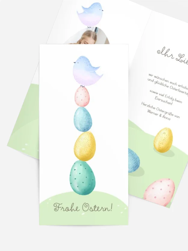 Osterkarten Ostereier Osterkarten Ostereier
