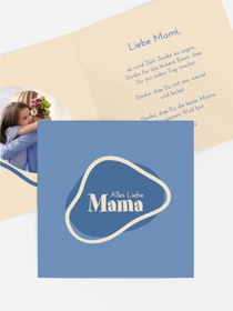 Grußkarte zum Muttertag Für die beste Mutter