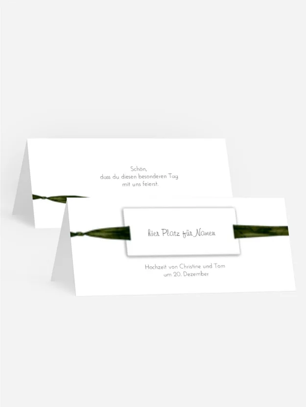 Tischkarte Loop Label