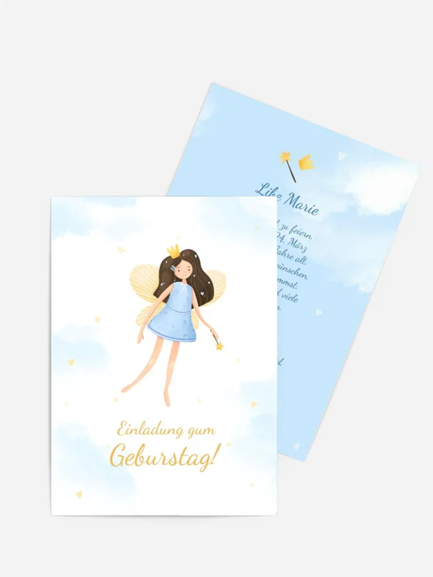 Geburtstagseinladung Himmelsfee