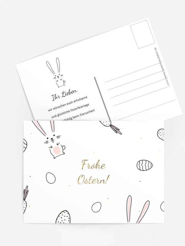 Osterkarte Little Sweet Rabbit