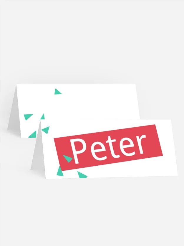 Tischkarte Geburtstag Partyschnipsel Tischkarte Geburtstag Partyschnipsel