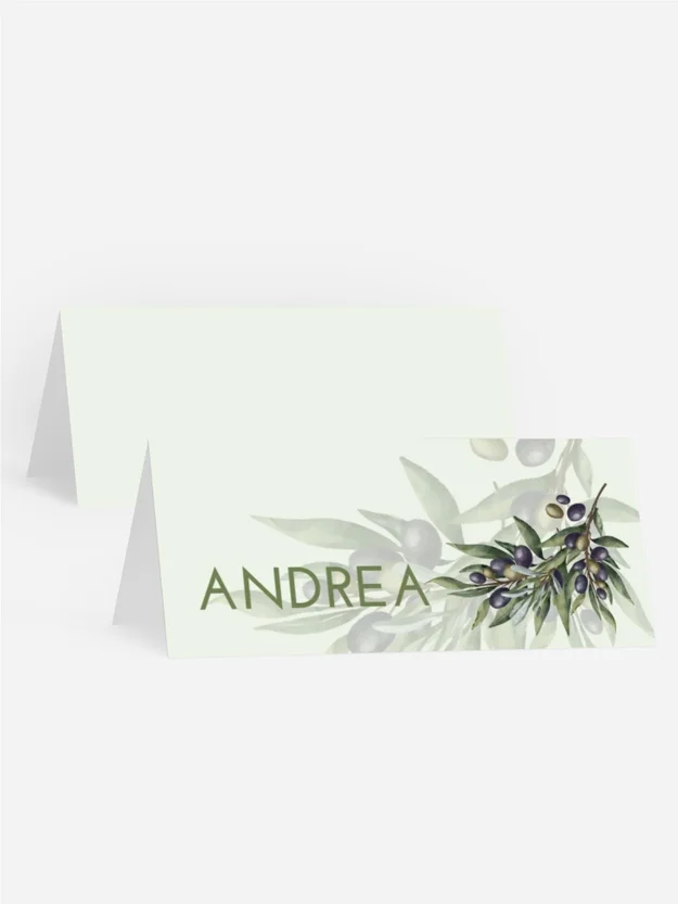 Tischkarte Konfirmation Olivenzweige Tischkarte Konfirmation Olivenzweige