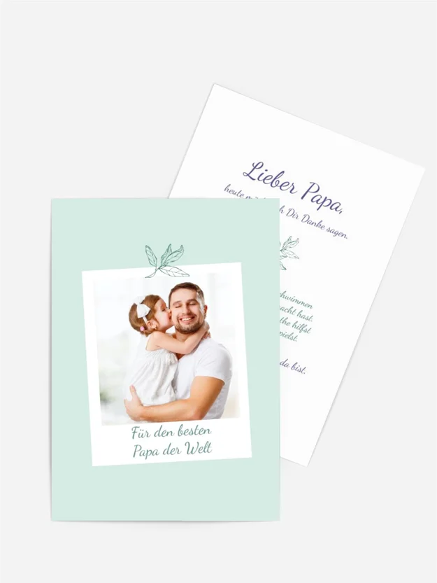 Vatertagskarte Süßer Papa Vatertagskarte Süßer Papa
