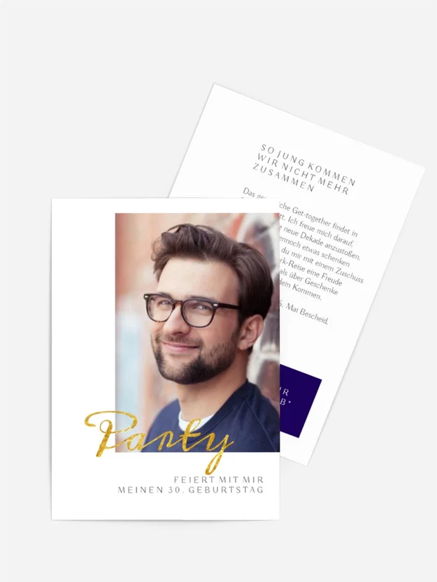 Geburtstagseinladung  Porträt