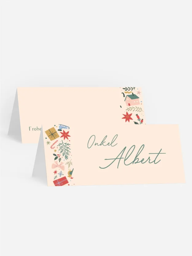Tischkarte Weihnachten Weihnachtsdekorationen