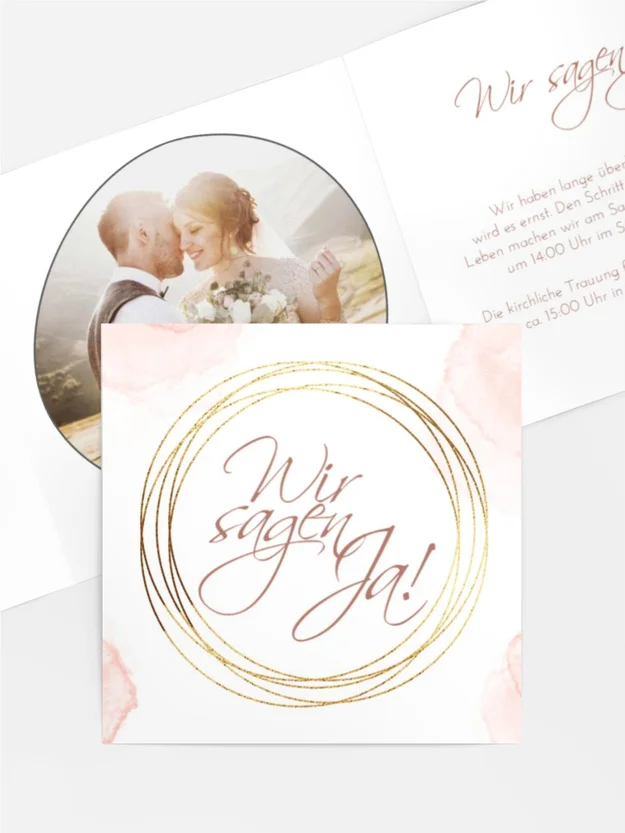 Hochzeitseinladung Karte Liebe