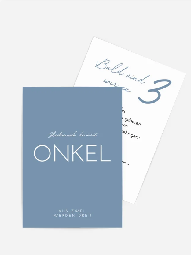 Schwangerschaftskarten Strenge Buchstaben