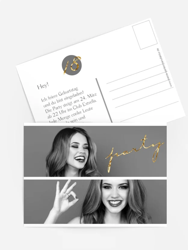 Geburtstagseinladung Duo