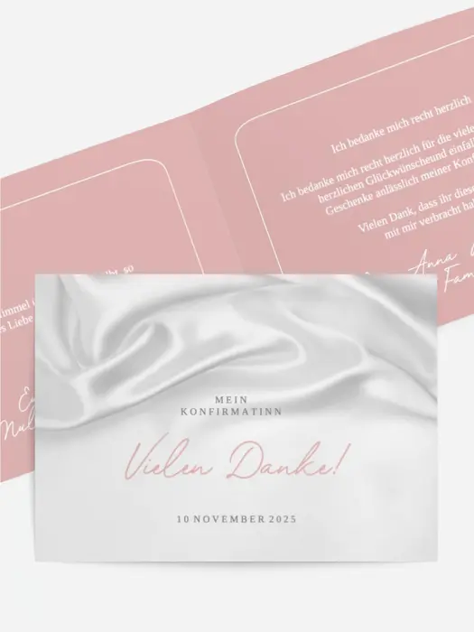 Dankeskarte Konfirmation Heiliger Schleier