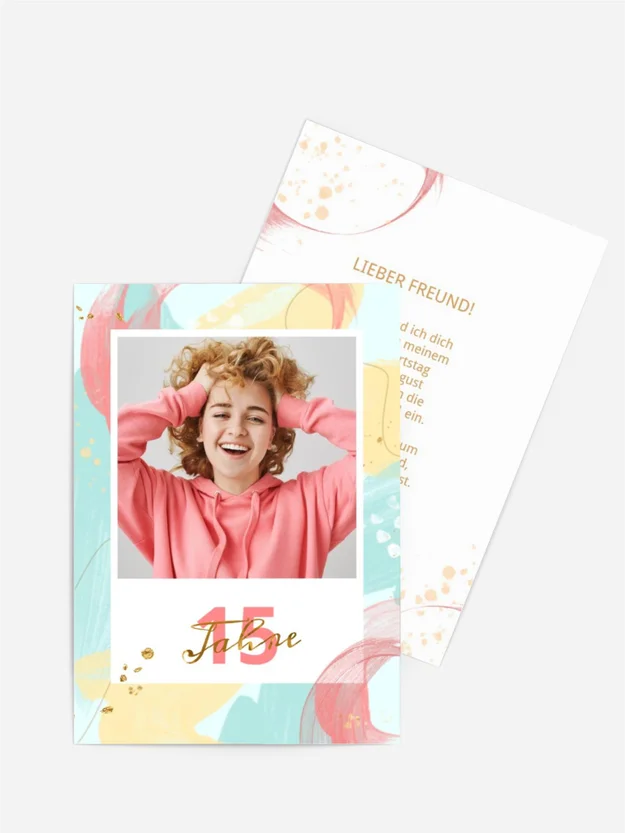 Geburtstagseinladung Künstlerische Vielfalt