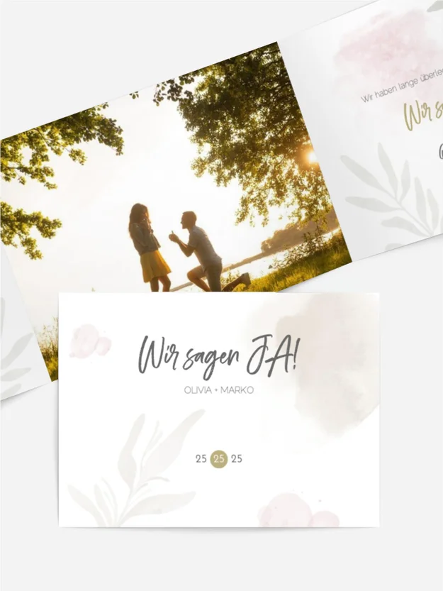 Hochzeitseinladung Wildpflanzen Hochzeitseinladung Wildpflanzen