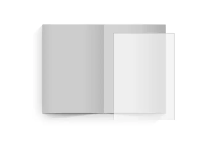 transparentes Einlegeblatt 74x105 mm