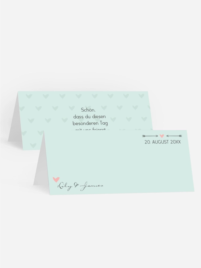 Tischkarte zur Hochzeit Pärchen Tischkarte zur Hochzeit Pärchen