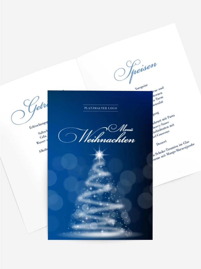 Menükarte Weihnachten Weihnachtsdunst