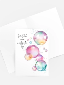 Aquarell-Seifenblasenkarte – Für Dich einen wundervollen Tag