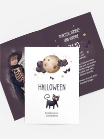 Halloween Einladung Der Vollmond