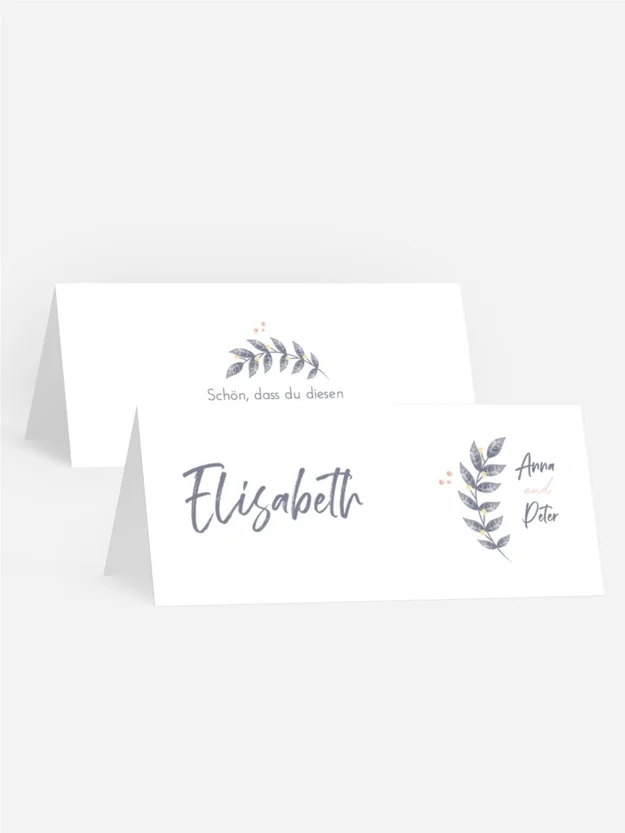 Tischkarte Die Dornenvögel