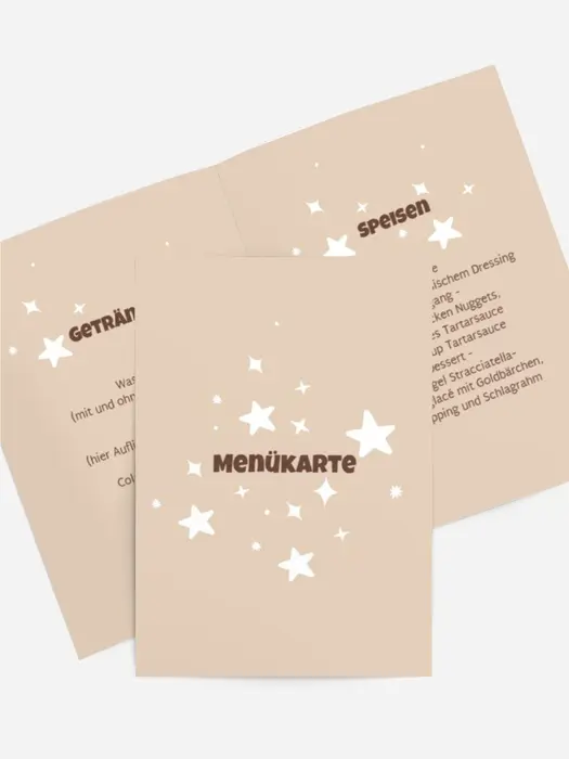 Menükarte Geburtstag 68 MT