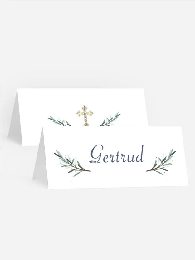 Tischkarte Konfirmation Frühlingssegen