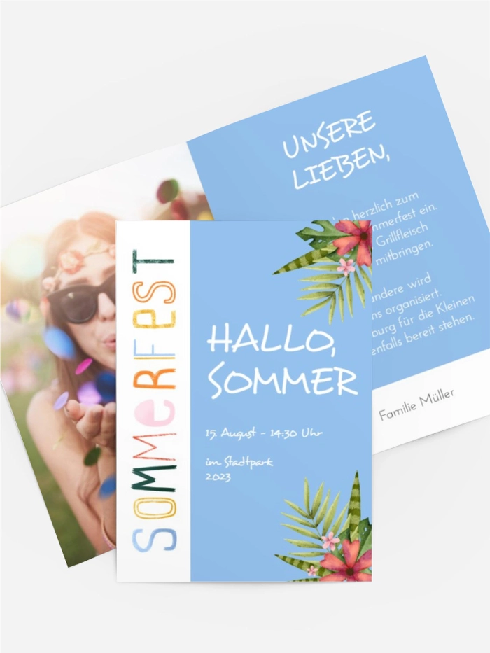 Einladung Sommerfest Helligkeit des Tages Einladung Sommerfest Helligkeit des Tages