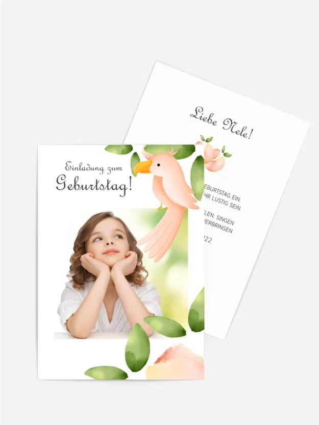 Geburtstagseinladung Tropischer Traum 2