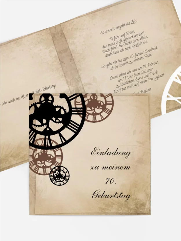 Einladung zum Geburtstag Schöne Zeit 70 Einladung zum Geburtstag Schöne Zeit 70