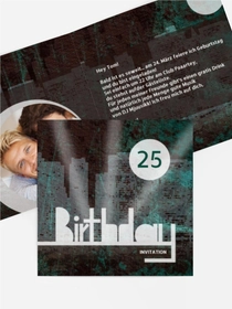 Einladung zum Geburtstag City Lights Foto