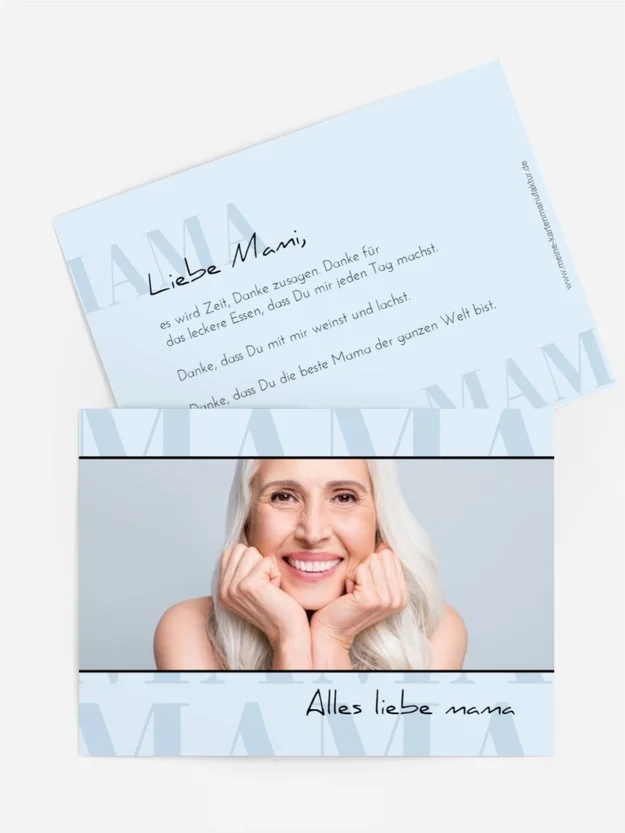 Grußkarte zum Muttertag Besseres Wort