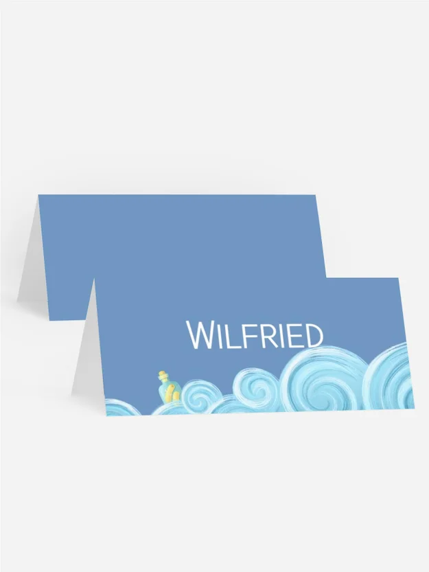 Tischkarte Geburtstag Junger Kapitän Tischkarte Geburtstag Junger Kapitän